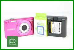 【動作保証・点検済】良品■到着後即使える■FUJIFILM FinePix JX500 ﾋﾟﾝｸ■バッテリー・チャージャー・8GB SDカード付き■EE366
