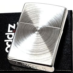 ZIPPO ライター シルバースピンカット ジッポ 両面加工 おしゃれ 銀 かっこいい シンプル ギフト メンズ プレゼント