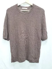 ◇ ⊂ BEAUTY & YOUTH UNITED ARROWS ニット 五分袖 カットソー ブラウン レディース メンズ P  【1408200039322】