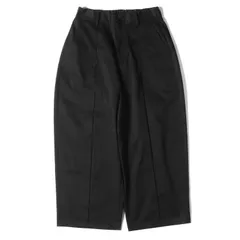 美品 PUBLIC TOKYO パブリックトウキョウ パンツ サイズ:01 ストレッチ ツイル センタージップ イージー ワイド パンツ ブラック 黒 ボトムス ズボン 日本製 ブランド シンプル 着回しのサムネイル