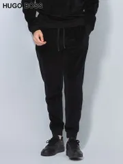 HUGO BOSS (ヒューゴボス) セットアップ対応 ベロア ロゴ刺繍 ジョガーパンツ HB50527400 メンズ (ブラック)