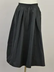 スローブイエナ SLOBE IENA 2024SS ランダムタックスカート 38サイズ ブラック レディース j_p F-L8061