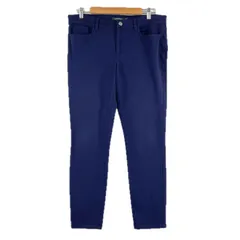 極美品 RALPH LAUREN ラルフローレン ストレッチスリムパンツ 無地 オールシーズン パンツ コットン ネイビー メンズ 10【古着】【中古】【送料無料】のサムネイル