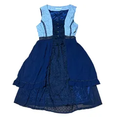 axes femme 濃紺 ダークブルー ワンピース ノースリーブ レディースM アクシーズファム