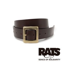 【RATS/ラッツ】LEATHER BELT - BROWN / レザーベルト / 25'RA-0214【メンズ】【送料無料】