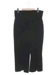フォクシーニューヨーク 23510 パンツ 40 ブラック ベロア ITH7HJWLG1PH