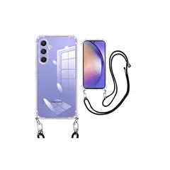weiaoluo Samsung Galaxy A54 ケース クリア ショルダー SC-53D SCG21 スマホケースギャラクシー A54 カバー 耐衝撃 バンパー tpu 肩掛け 斜めかけ 首掛け 縄掛け A54 5Gカバー 透明 ック ストラップ付 0