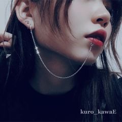 フェイクリップチェーンピアス/ ゴシック系 病みかわいい 地雷系 パンク 唇ピ