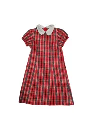 ミキハウス チェック ワンピース 130