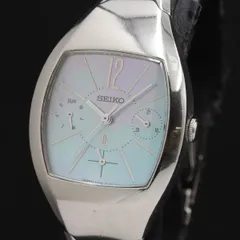 値下げ中❗️セイコールキア腕時計 SEIKO LUKIAレディース5Y89ブルー 電池新品❗️セイコールキア腕時計 SEIKO LUKIAレディース5Y89