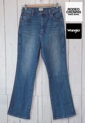 ロデオクラウン　y2k 　Rodeo Crowns Wide bowl　Wrangler　ラングラー　コラボ　フレアデニムパンツ　ストレッチ　サイズM