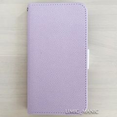 iPhone 13 / 14 手帳型 ケース レザー調 パープル スマホケース カードケース カラフル パープル 紫 紫色 シンプル アイフォン