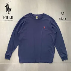 ポロラルフローレン　レッドポニー　クルーネックカットソー　 ロンT ネイビー　M