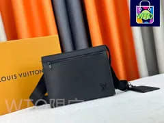 LVルイ・ヴィトン/男性用斜め掛けショルダーバッグ、バッグを手に持ち、革はスリムな構造を切り、金属文字を組み合わせた。肩ベルトの取り外し可能なハンガーはクリップとして使用でき、タッチフリーで支払いが簡単-WTO輸入-PEB23