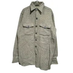 L.L.Bean (エルエルビーン) ③ 80s NORTHWOODS SHIRTS  USA製 ウール100％ メンズ ベージュ M