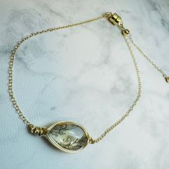 デンドリティッククオーツ　ブレスレット