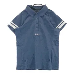 サイズ：0 PEARLY GATES パーリーゲイツ PPG 半袖ポロシャツ  ネイビー系 [240101430225] ゴルフウェア レディース ストスト