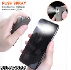 2in1マイクロファイバースクリーンクリーナースプレーボトルセット携帯電話ipadコンピューターマイクロファイバー布ワイプiphone,スマートフォン,クリーニング 色 グレイ