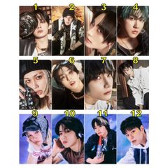 K-POP グッズ Stray Kids ストレイキッズ トレカ 風 フォトカード １２枚セット  オリジナル スキズ ステイ トレーディングカード 推し活 オタ活 パスケース