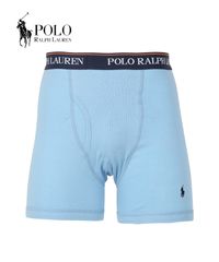 箱なし ラルフローレン ボクサーパンツ メンズ 1枚 前開き 下着 polo ralph lauren prl ロング s m l xl ライトブルー 【メール便】 正規品 新品 男性 516669