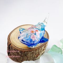ジンベエザメ＊海レジンアート(桜＊ブルー＊ライトブルー)