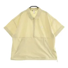 サイズ：2XL ADIDAS GOLF アディダスゴルフ 2024年モデル シアサッカー ハーフジップ 半袖Tシャツ ストライプ柄 イエロー系 [240101529486] ゴルフウェア レディース ストスト