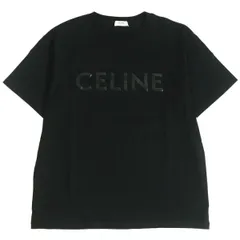 美品 セリーヌ イタリア製 ロゴ刺繍 サマーニット Tシャツ レディース 38-