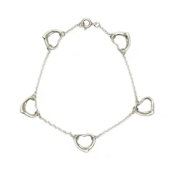 TIFFANY\u0026Co.】オープンハート オーバルリンク ブレスレット 939て ...