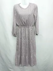 ◇ ROPE PICNIC ロペピクニック 長袖 ロング丈 ワンピース サイズ38 パープル レディース E  【1407020001397】