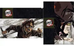 【中古】クリアファイル 竈門炭治郎＆竈門禰豆子 A4アイキャッチクリアファイルセット 第十一話(2枚セット) 「鬼滅の刃 刀鍛冶の里編×ufotable Cafe×マチ★アソビCAFE リアルタイムカフェ 最終話」