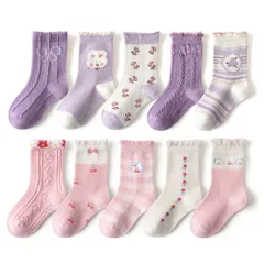 【人気商品】男の子 スポーツソックス 女の子 スクールソックス くつした 綿 カラフル 10足セット 柔らかい 子供 靴下 通園通学 キッズ 可愛い 抗菌 [HAYAHARU]