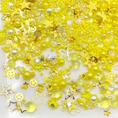 スマイル スター メタルパーツ レジン ネイル 封入 ケース入り 1個 rp-409 GreenRoseYumi