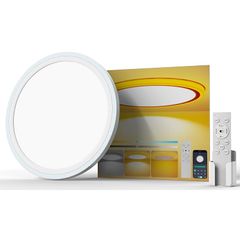 Coizabera LEDシーリングライト10畳 45W 4800LM 間接光常夜灯付き 昼白色 昼光色 電球色 調光調色 極薄型 おしゃれ 天井照明器具 電気 蛍光灯 Ceiling Light シーリングライト 10畳 12畳 寝室/リビング/キッチン 1