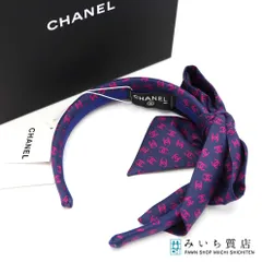 未使用 CHANEL シャネル カチューシャ AA9409 ピンク ネイビー ヘアアクセサリー レディース 25k289-2のサムネイル