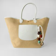新品 ロンシャン LONGCHAMP トートバッグ ル パニエ プリアージュ バスケットバッグ Lサイズ ブラン