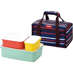 サーモス 弁当箱 ファミリーフレッシュランチボックス 3.9L ネイビー DJF-4003 NVY 1