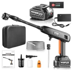 高圧洗浄機 コードレス 充電式 家庭用 マキタ互換 噴射10M 6in1ノズル