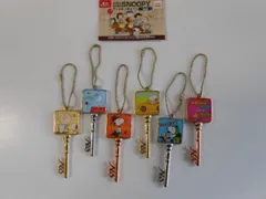 ♯Jpj15FZスヌーピーアートキーチェーン全6種