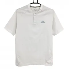 【超美品】アディダス 半袖Tシャツ 白 織生地 裾一部ゴム HEATRDY  メンズ M ゴルフウェア 2022年モデル adidas