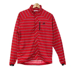 アディダス ジャケット ゴルフ スポーツウエア アウター メンズ Mサイズ レッド adidas 【中古】