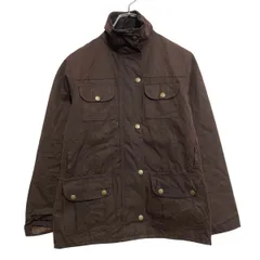 ROYAL ACROPOLE オイルドジャケット レディース S~ ブラウン スナップボタン 襟ゴーデュロイ 裏地チェック 古着卸 アメリカ仕入 a612-5422
