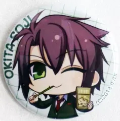 【中古】バッジ・ピンズ(キャラクター) [単品] 沖田総司 ちびキャラ缶バッチ 「PS Vitaソフト 薄桜鬼SSL～sweet school life～」 ステラセット同梱特典