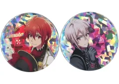 【中古】バッジ・ピンズ 七瀬陸＆九条天 ホログラム缶バッジセット(2個セット) 「アイドリッシュセブン」 アニメージュ 2018年5月号 応募者全員サービス