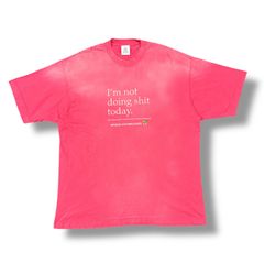 VETEMENTS 23SS I'm Not Doing Shit Today T-Shirt 半袖Tシャツ カットソー ヴェトモン UE63TR320P ピンク M 94444A7のサムネイル
