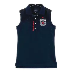 サイズ：00 PEARLY GATES パーリーゲイツ  ノースリーブ ポロシャツ  ネイビー系 [240101274522]# ゴルフウェア レディース ストスト