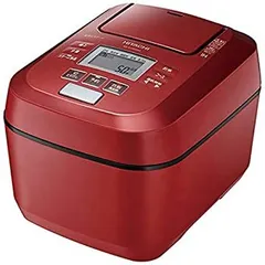 【中古】（非常に良い）日立 圧力＆スチームIH炊飯ジャー(5．5合炊き) ふっくら御膳 メタリックレッド RZ-V100DM-R