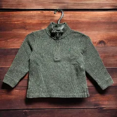 ポロ ラルフローレン POLO Ralph Lauren 100 サイズ ハーフジップ グレー ニット スウェット   500 p20/