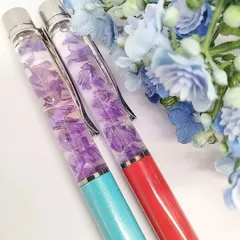 ハーバリウムボールペン　ドライフラワー　HBS037　ハンドメイド  2本セット★