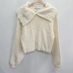 ◇ ZARA ザラ 長袖 ニット サイズS アイボリー レディース E  【1407180049659】