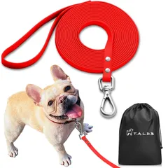 【特価商品】【T.A.L.D.B】【ドッグトレーナー推薦】 リード 犬 ロングリード 犬しつけ用 丈夫 PVC素材 水を弾く 汚れにくい 絡まりにくい 臭わない 散歩 広場 海 川 雪遊び アウトドア キャンプ 【10色展開】 【長さ 1.5m 3m 4.9m